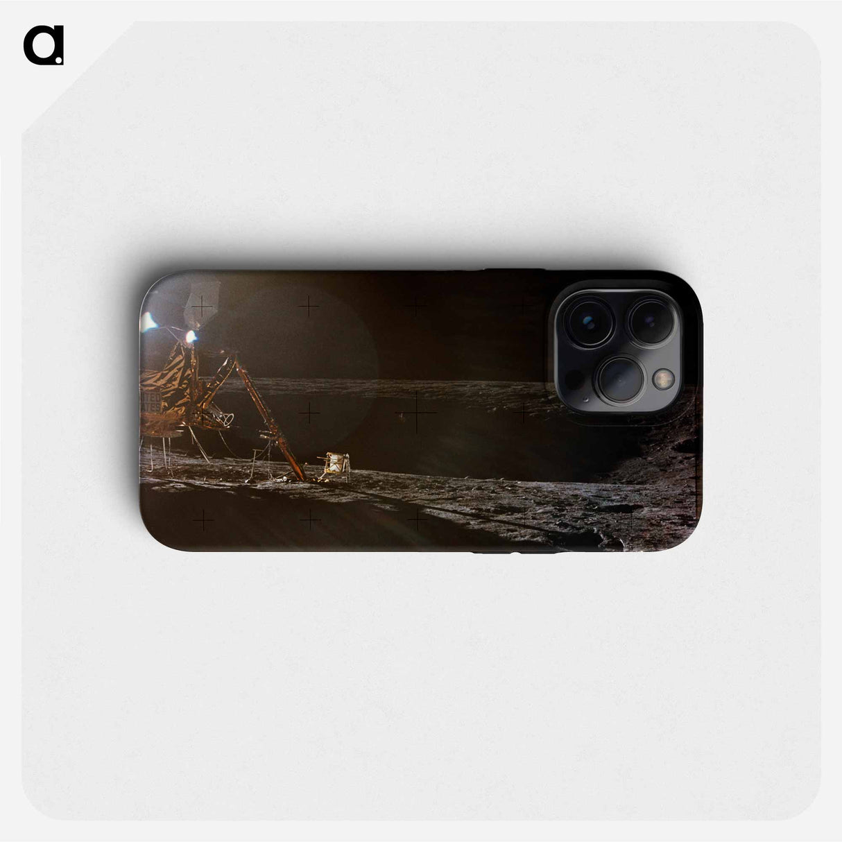 Apollo 12 Lunar Landing Site - Apollo Moon Landing Phone Case.