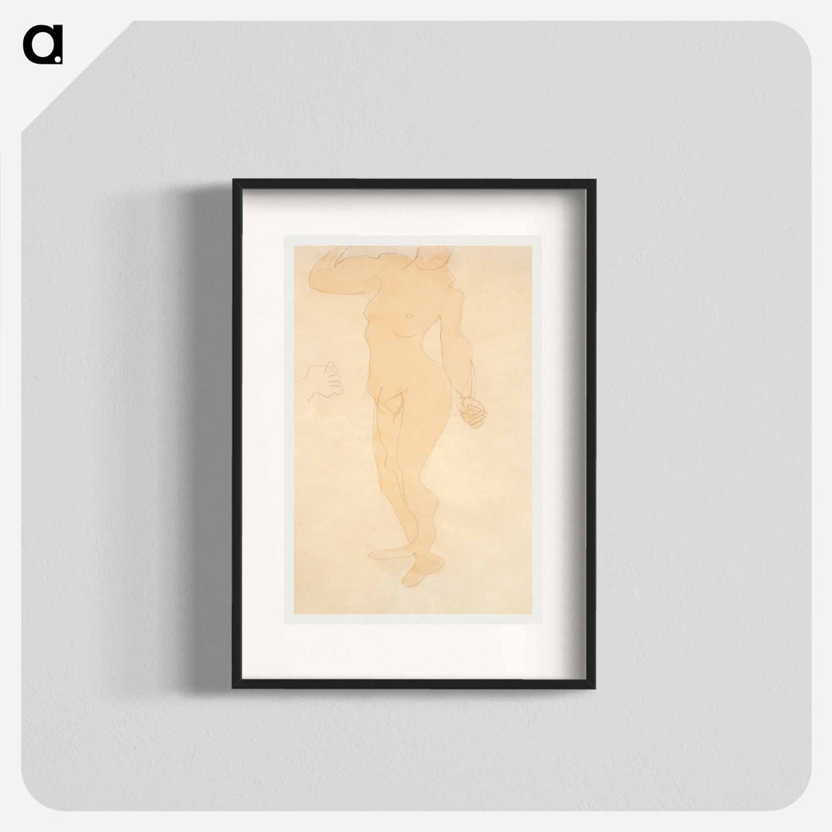 Standing Nude - オーギュスト ロダン Poster.