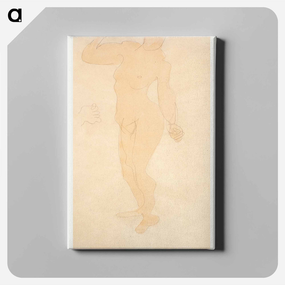 Standing Nude - Auguste Rodin Canvas.