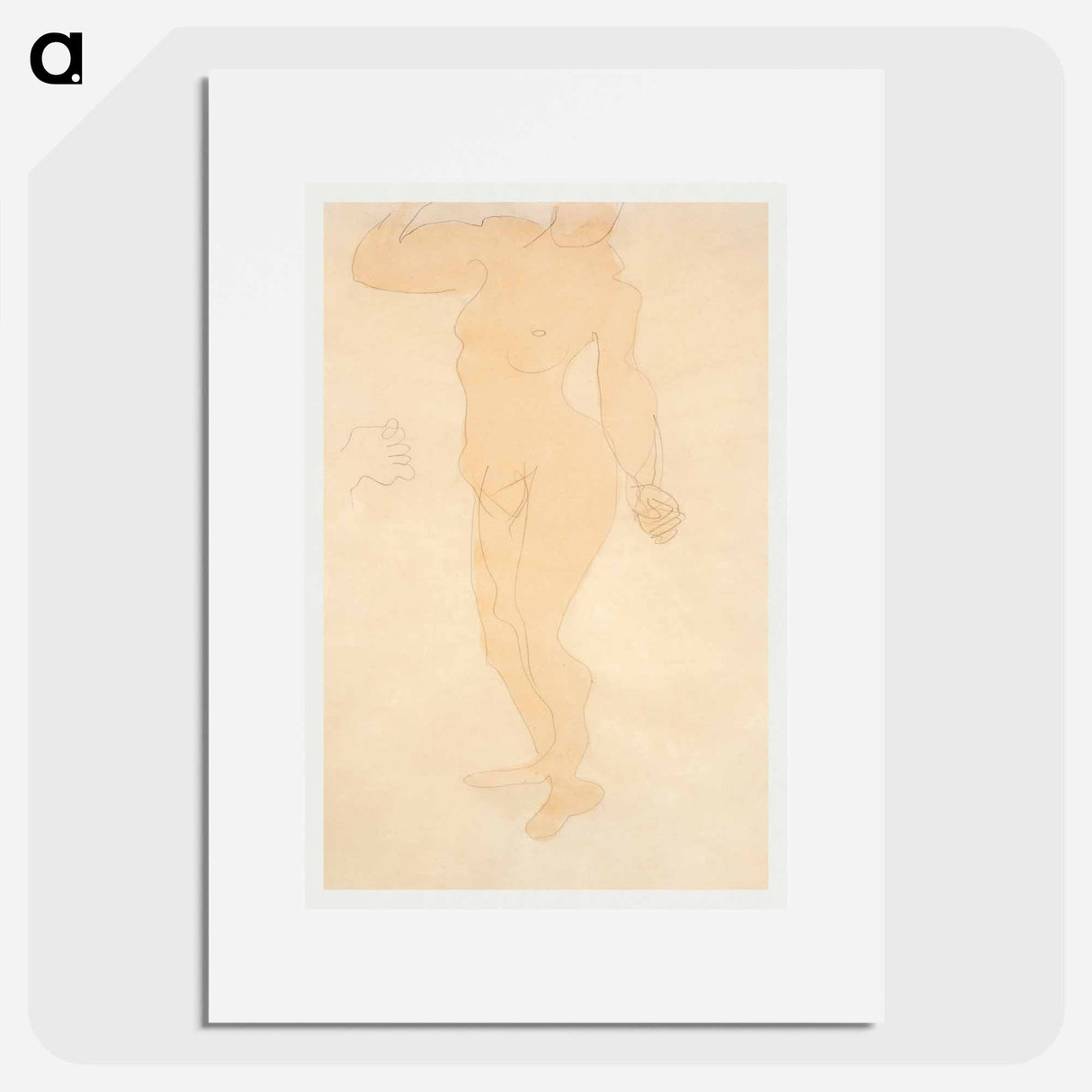 Standing Nude - Auguste Rodin Poster.