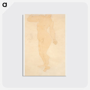 アートポストカード-Standing Nude - オーギュスト ロダン Postcard.
