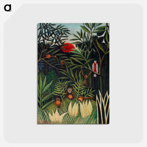 アートポストカード-Monkeys and Parrot in the Virgin Forest
 - バーンズ・コレクション Postcard.