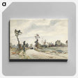 アートパネル-Louveciennes, Route de Saint-Germain - カミーユ ピサロ Canvas.