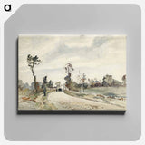 アートパネル-Louveciennes, Route de Saint-Germain - カミーユ ピサロ Canvas.