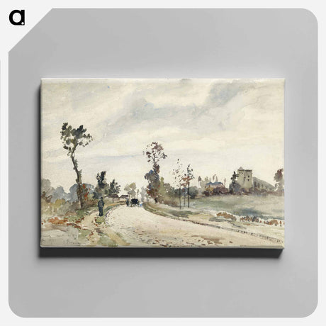 アートパネル-Louveciennes, Route de Saint-Germain - カミーユ ピサロ Canvas.