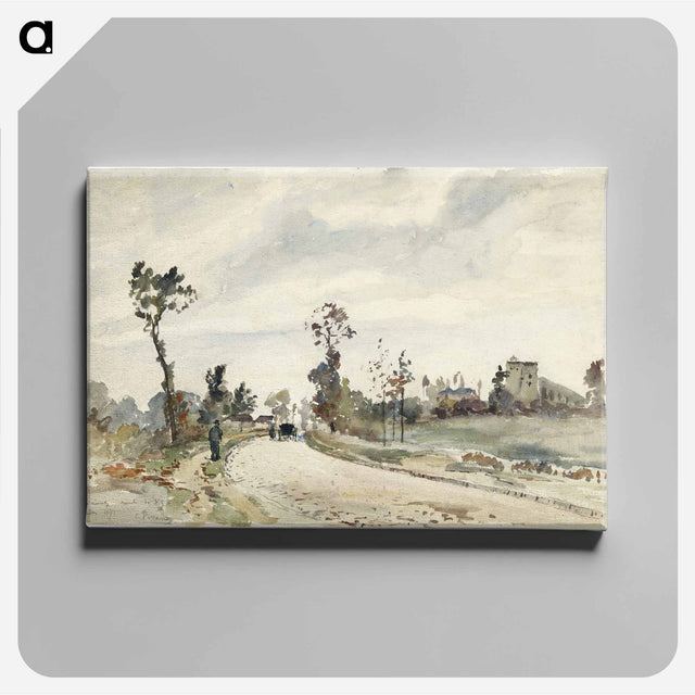 アートパネル-Louveciennes, Route de Saint-Germain - カミーユ ピサロ Canvas.