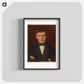アートポスター-Portrait of hans peter købke, the artist's brother - クリステン ケプケ Poster.