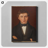 Portrait of hans peter købke, the artist's brother - クリステン ケプケ Canvas.