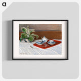 Still Life, Tea Service - クロード モネ Poster.