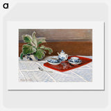 Still Life, Tea Service - クロード モネ Poster.