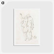 アートポストカード-Adam and Eve
 - コルネリス プロース ファン アムステル Postcard.