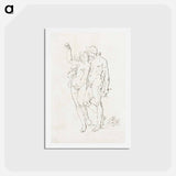 アートポストカード-Adam and Eve
 - コルネリス プロース ファン アムステル Postcard.