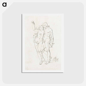 アートポストカード-Adam and Eve
 - コルネリス プロース ファン アムステル Postcard.