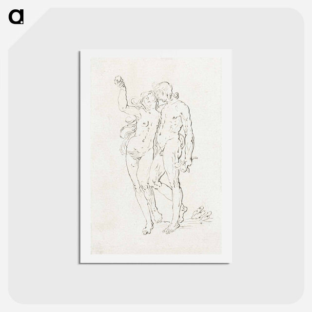 アートポストカード-Adam and Eve
 - コルネリス プロース ファン アムステル Postcard.