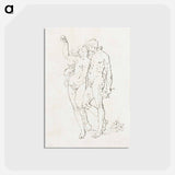 アートポストカード-Adam and Eve
 - コルネリス プロース ファン アムステル Postcard.