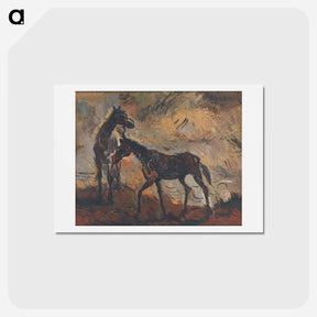 アートポストカード-Runaway Horses
 - シプリアン マジェルニク Postcard.