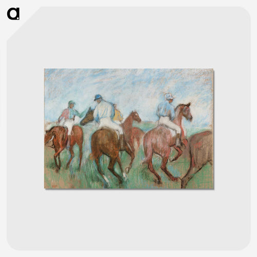 競馬 - ダラス美術館 Postcard.
