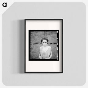 アートポスター-Child living in Oklahoma City shacktown - ドロテア ラング Poster.