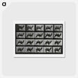 アートポストカード-Running Double Humpback Camel
 - エドワード マイブリッジ Postcard.