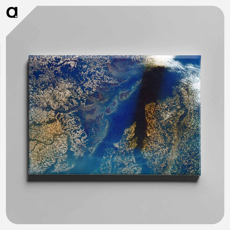アートパネル-Lower Chesapeake Bay
 - 上空からの地球 Canvas.