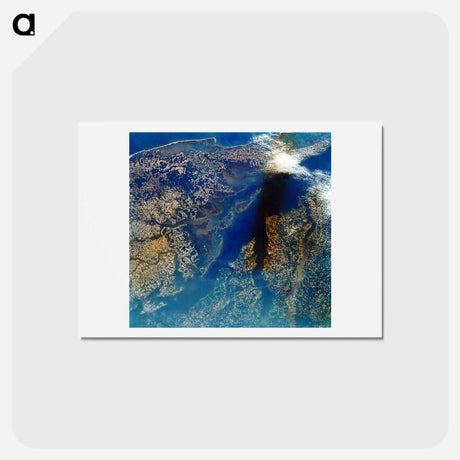 アートポストカード-Lower Chesapeake Bay
 - 上空からの地球 Postcard.