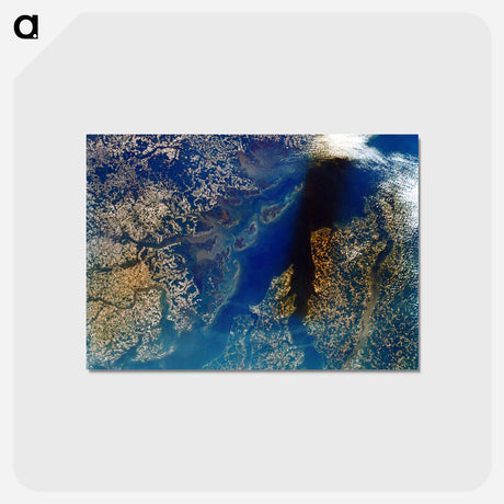 アートポストカード-Lower Chesapeake Bay
 - 上空からの地球 Postcard.