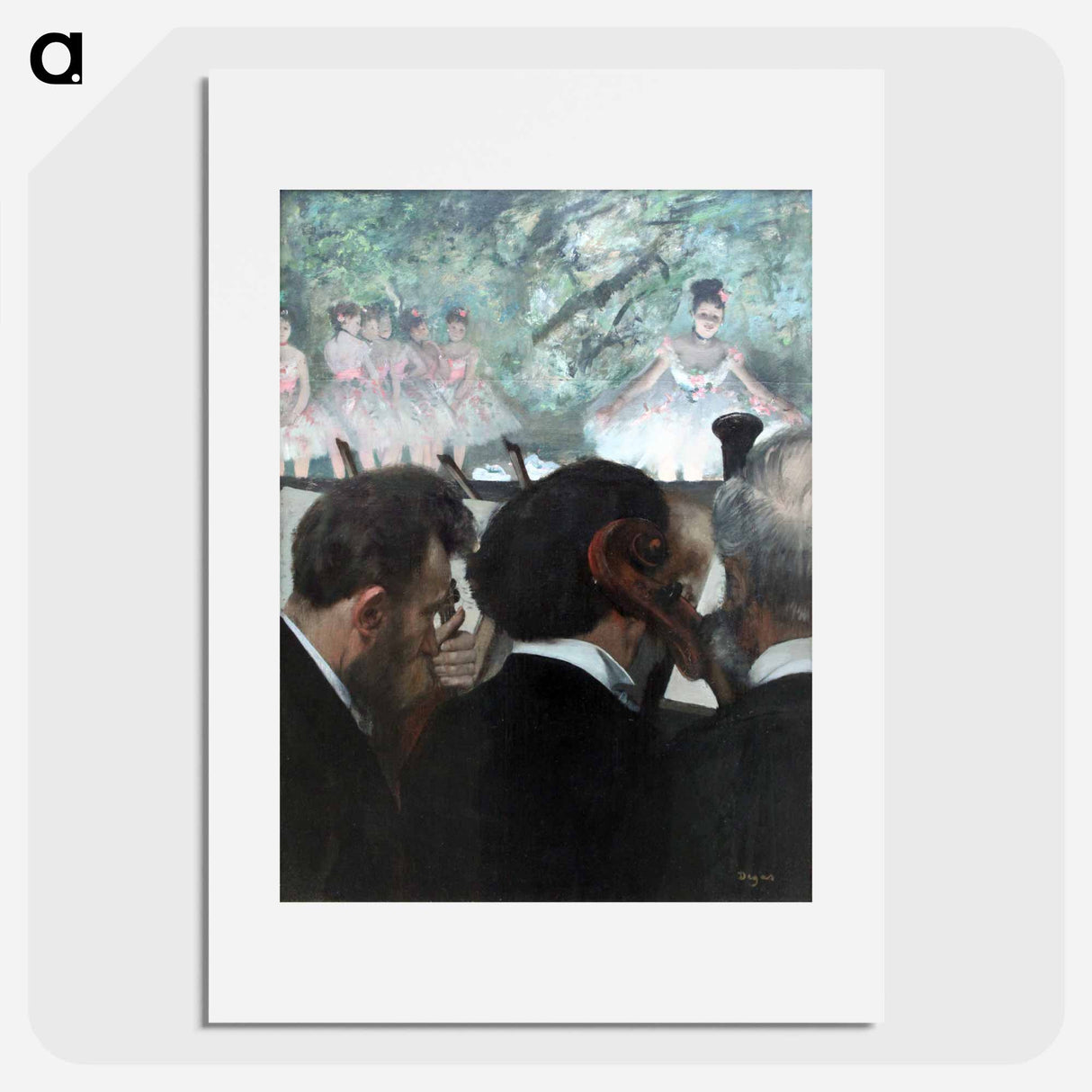 Orchestra Musicians - Edgar Degas Poster.