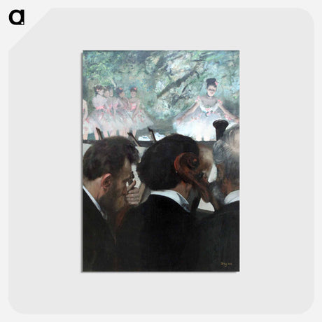 アートポストカード-Orchestra Musicians - エドガー ドガ Postcard.