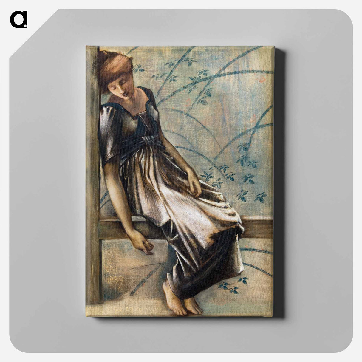 The Briar Rose Series - Study for 'The Garden Court' - エドワード バーン ジョーンズ Canvas.
