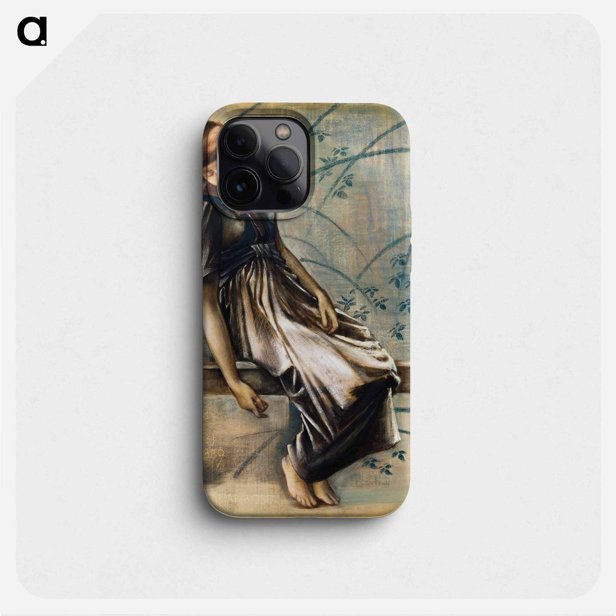 The Briar Rose Series - Study for 'The Garden Court' - エドワード バーン ジョーンズ Phone Case.