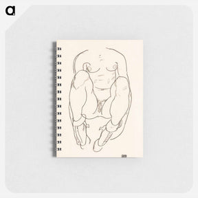 アートメモ帳-Torso of a Seated Woman with Boots - エゴン シーレ Memo.
