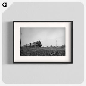 アートポスター-Train on the tracks, Hendon, London - エリック リー ジョンソン Poster.