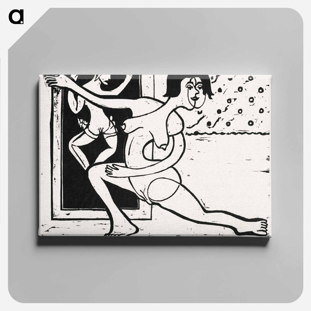 アートパネル-Dancer Practicing - エルンスト ルートヴィヒ キルヒナー Canvas.