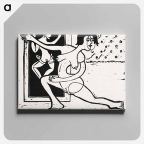 アートパネル-Dancer Practicing - エルンスト ルートヴィヒ キルヒナー Canvas.