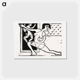 アートポストカード-Dancer Practicing - エルンスト ルートヴィヒ キルヒナー Postcard.