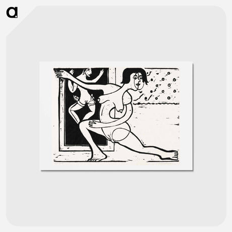 アートポストカード-Dancer Practicing - エルンスト ルートヴィヒ キルヒナー Postcard.