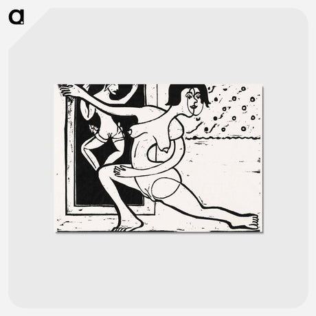 アートポストカード-Dancer Practicing - エルンスト ルートヴィヒ キルヒナー Postcard.