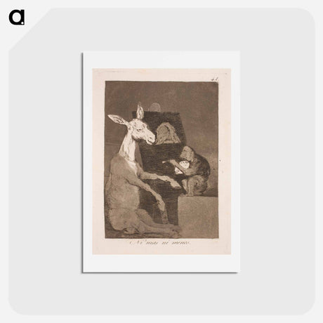 アートポストカード-Neither more nor less - フランシスコ デ ゴヤ Postcard.