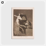 アートポストカード-Neither more nor less - フランシスコ デ ゴヤ Postcard.