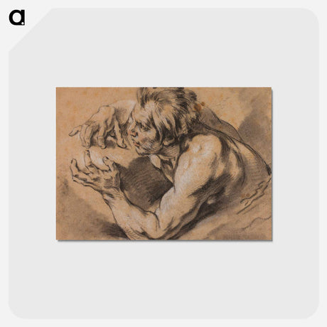 アートポストカード-Study of a Triton - フランソワ ブーシェ Postcard.