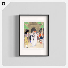 アートポスター-La Merveilleuse au Palais Royal - ジョージ バービエ Poster.