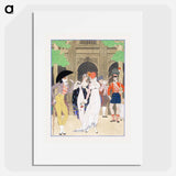 La Merveilleuse au Palais Royal - ジョージ バービエ Poster.