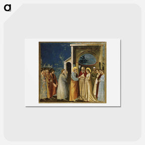 アートポストカード-The Marriage of the Virgin - ジョット ディ ボンドーネ Postcard.