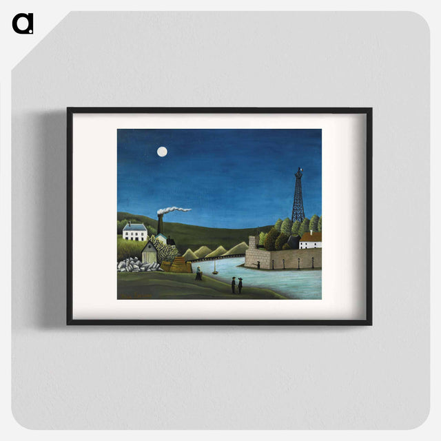 アートポスター-La Seine à Suresnes - アンリ ルソー Poster.