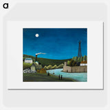 The Seine in Suresnes - Henri Rousseau Poster.