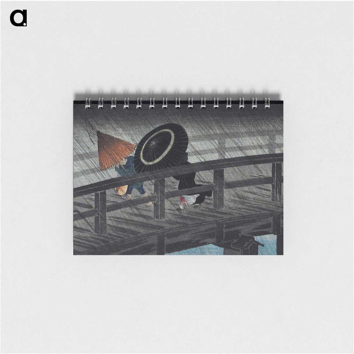 アートメモ帳-Rain on Izumi Bridge - 高橋 宏明 Memo.