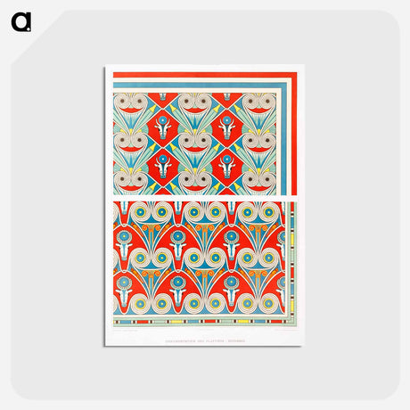 アートポストカード-Ceiling Ornamentation: Bucrania
 - エジプト美術史 Postcard.