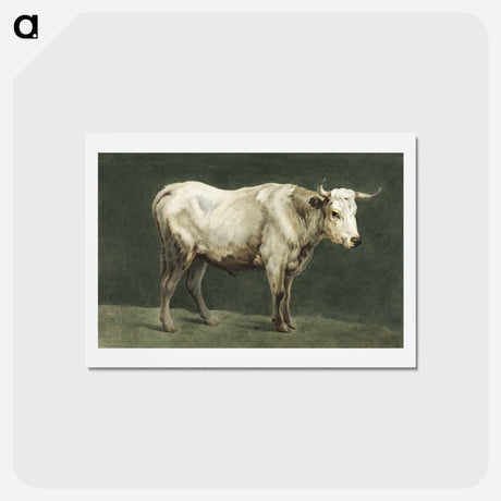 アートポストカード-Standing bull - ジャン ベルナール Postcard.