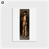 アートポストカード-Life Study (Study of an Egyptian Girl) - ジョン シンガー サージェント Postcard.