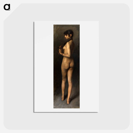 アートポストカード-Life Study (Study of an Egyptian Girl) - ジョン シンガー サージェント Postcard.